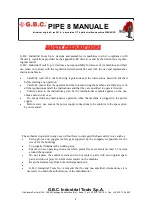 Preview for 8 page of G.B.C PIPE 8 Instruction Manual