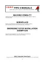 Preview for 10 page of G.B.C PIPE 8 Instruction Manual