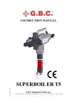 G.B.C SUPERBOILER T5 Instruction Manual предпросмотр