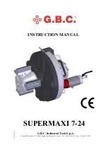 Предварительный просмотр 1 страницы G.B.C SUPERMAXI 7-24 Instruction Manual