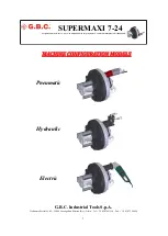 Предварительный просмотр 7 страницы G.B.C SUPERMAXI 7-24 Instruction Manual