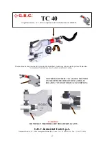 Предварительный просмотр 17 страницы G.B.C TC 40 Instruction Manual