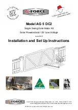 G-Force AG 5 DC2 Installation And Setup Instructions preview