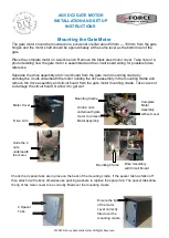 Preview for 8 page of G-Force AG 5 DC2 Installation And Setup Instructions