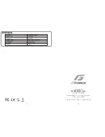 Preview for 2 page of G-Force G0018 Instruction Manual