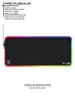 Preview for 1 page of G-Lab PAD RUBIDIUM User Manual