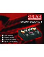 G-Lab Smooth Delay SD-1 User Manual preview