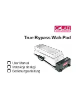 Preview for 1 page of G-Lab True Bypass Wah-Pad User Manual