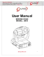Preview for 1 page of g-lites 250S User Manual