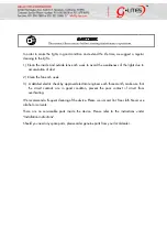 Предварительный просмотр 9 страницы g-lites Beam 300 Manual