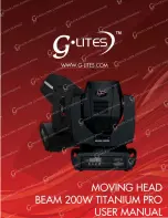 g-lites Beam200W Titanium PRO User Manual предпросмотр