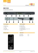 Preview for 1 page of G+M Elektronik GM-1523 Manual