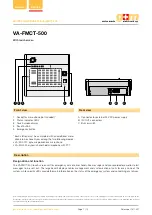 G+M Elektronik VA-FMCT-500 Manual preview