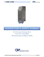 Предварительный просмотр 1 страницы G.M. International D1020D Instruction & Safety Manual