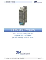 Preview for 1 page of G.M. International D1033D Instruction Manual