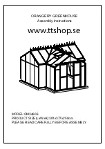 G-MORE ORANGERY Series Assembly Instructions Manual preview