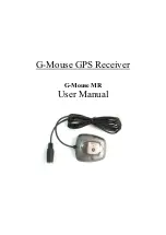 Preview for 1 page of G-Mouse G-Mouse MR G-Mouse GPS Receiver G-Mouse MR User Manual