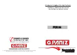 G. Paniz FCR 04 Instruction Manual preview