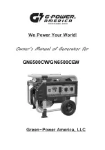 G-Power America GN6500CW Owner'S Manual preview