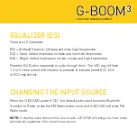 Preview for 8 page of G-project G-Boom 3 Manual