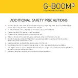 Preview for 20 page of G-project G-Boom 3 User Manual