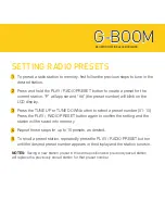 Preview for 9 page of G-project G-BOOM2 Manual