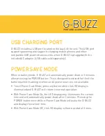 Предварительный просмотр 9 страницы G-project G-BUZZ User Manual