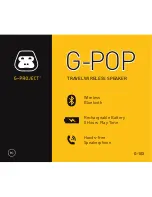 Preview for 1 page of G-project G-POP User Manual