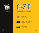 Предварительный просмотр 1 страницы G-project G-ZIP User Manual