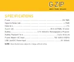 Предварительный просмотр 11 страницы G-project G-ZIP User Manual