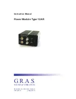 Предварительный просмотр 1 страницы G.R.A.S. 12AR Instruction Manual