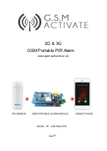 G.S.M Activate 2G RF PIR Manual предпросмотр