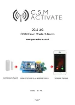 Предварительный просмотр 1 страницы G.S.M Activate 3G RF DOOR Manual