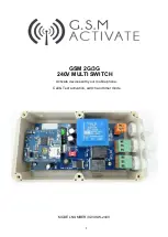 Предварительный просмотр 1 страницы G.S.M Activate 3GV4SW-240V Manual