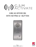 G.S.M Activate 4GINTV5-1 Manual предпросмотр