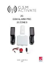 Предварительный просмотр 1 страницы G.S.M Activate ALARM PRO 20 Quick Start Manual