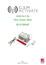 Предварительный просмотр 1 страницы G.S.M Activate e-CO Series Quick Start Manual