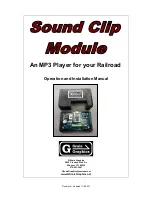 Preview for 1 page of G-Scale Graphics Sound Clip Operation And Installation Manual