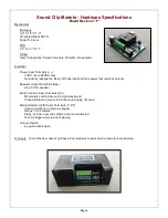 Preview for 4 page of G-Scale Graphics Sound Clip Operation And Installation Manual