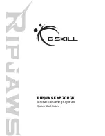 Preview for 1 page of G.SKILL RIPJAWS KM570 RGB Quick Start Manual