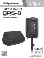 Предварительный просмотр 1 страницы G-Speaker GPS-8 User Manual