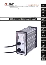 Preview for 1 page of G-Systems GSE electronic ballast User Manual