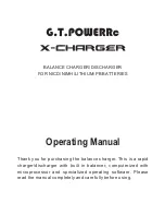 G.T.Power X-Charger Operating Manual предпросмотр