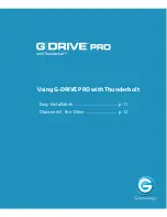 Предварительный просмотр 10 страницы G-Technology G Drive Pro Product Manual