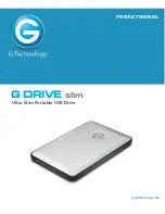 G-Technology G Drive slim Product Manual предпросмотр