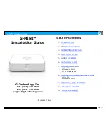 Preview for 1 page of G-Technology G-Mini Install Manual