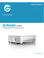 Preview for 1 page of G-Technology G RAID mini Product Manual