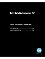 Предварительный просмотр 42 страницы G-Technology G-RAID Studio User Manual