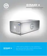 G-Technology G-RAID with Thunderbolt Product Manual preview