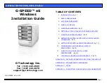 G-Technology G-SPEED eS Installation Manual предпросмотр